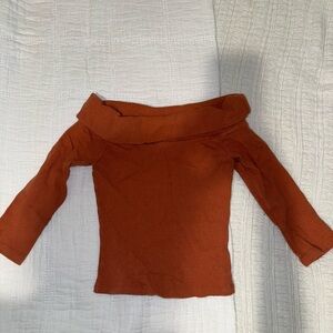 Forever 21 Terracotta Off-Shoulder Blouse
